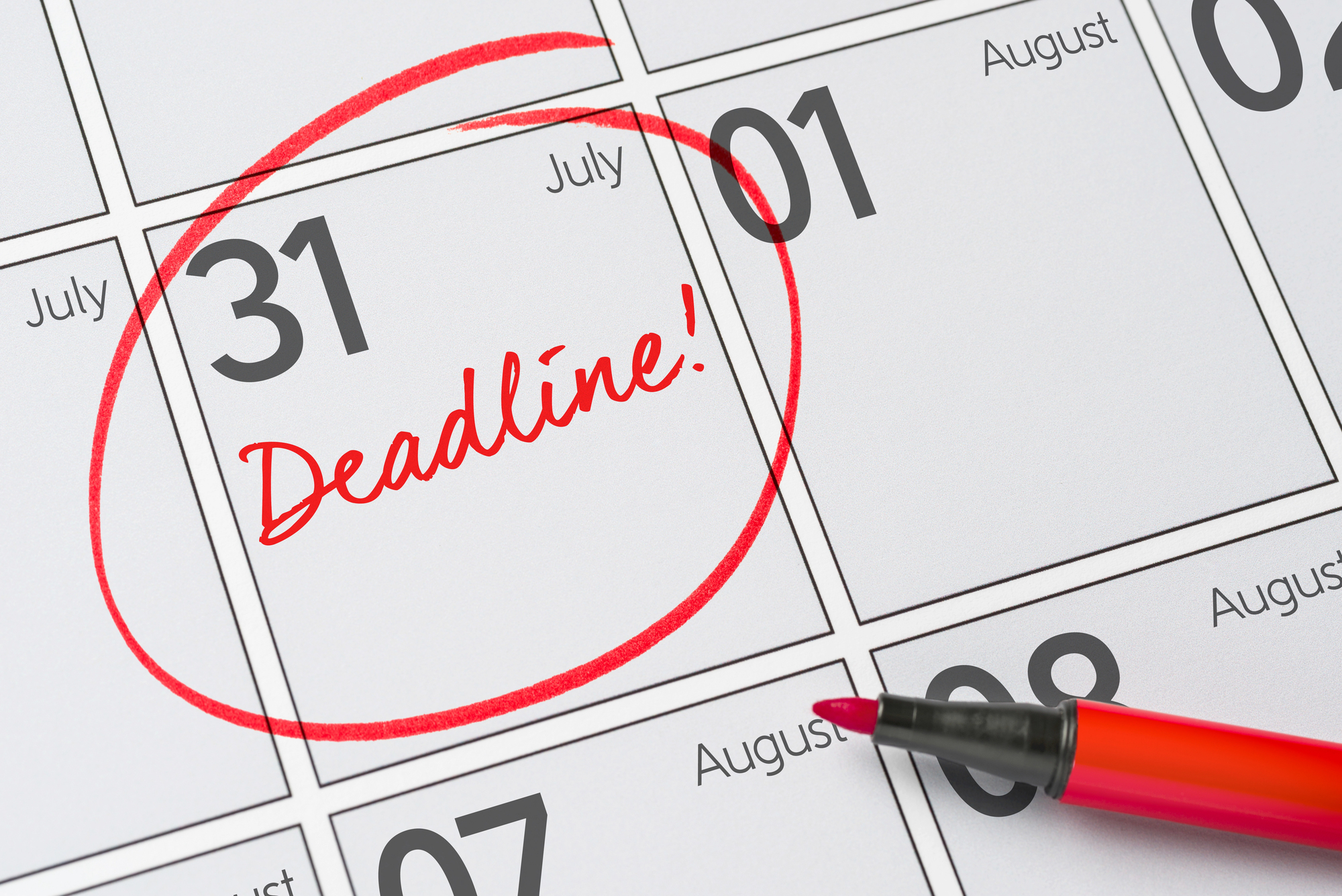 Simple and easy consultant accounting 31 july calendar